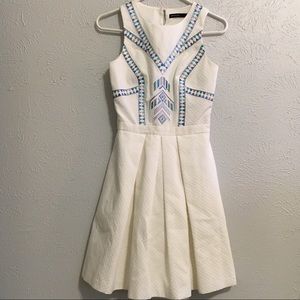 Karen Millen White Embroidered Dress